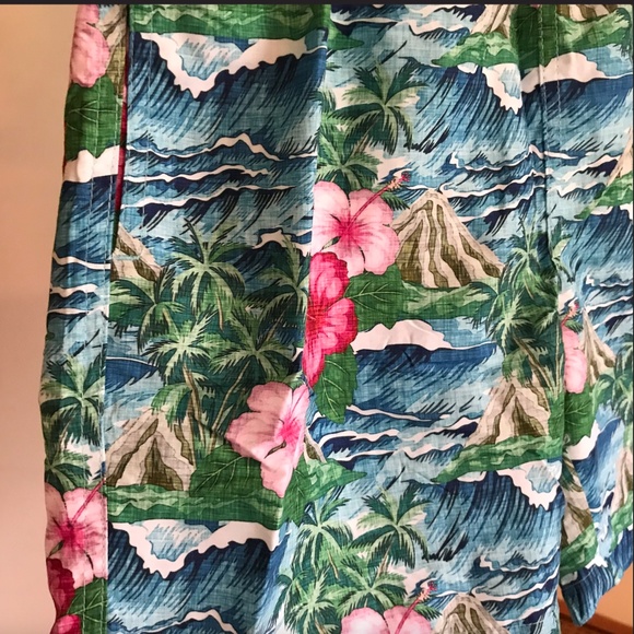 Franks Australia Mens Mid-Length Oahu Swim Trunks Floral Tropical designer M - Picture 6 of 11